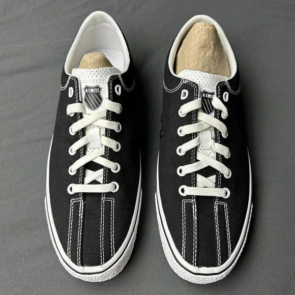 K-SWISS 92925095 CLEAN LAGUNA LOW  (M) Black/White Textile Lifestyle Shoes - Picture 3 of 16